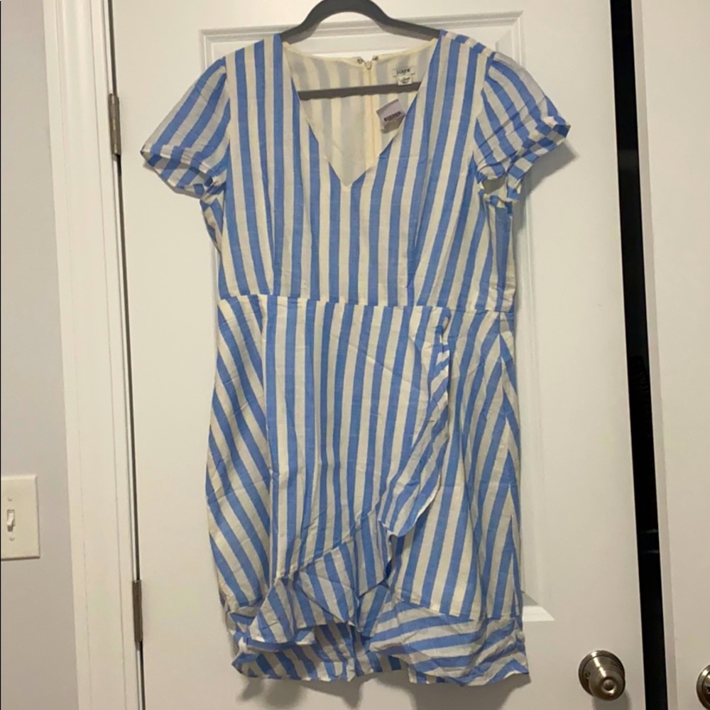 Blue/White striped Jcrew dress